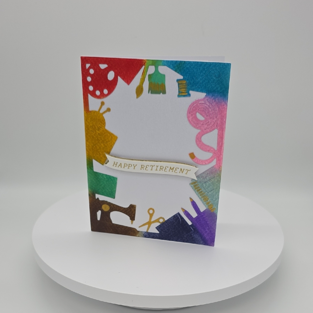 Colorful Happy Retirement Greeting Card - Picture 1 of 4